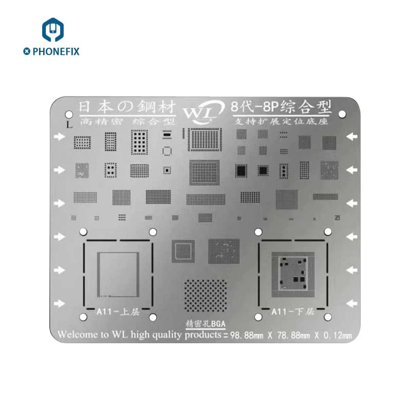 WL комплексный трафарет для реболлинга BGA iPhone 13 11 12Pro XS MAX XR 8p 7 6s 6 5S 5C 5 IC Chips NAND CPU