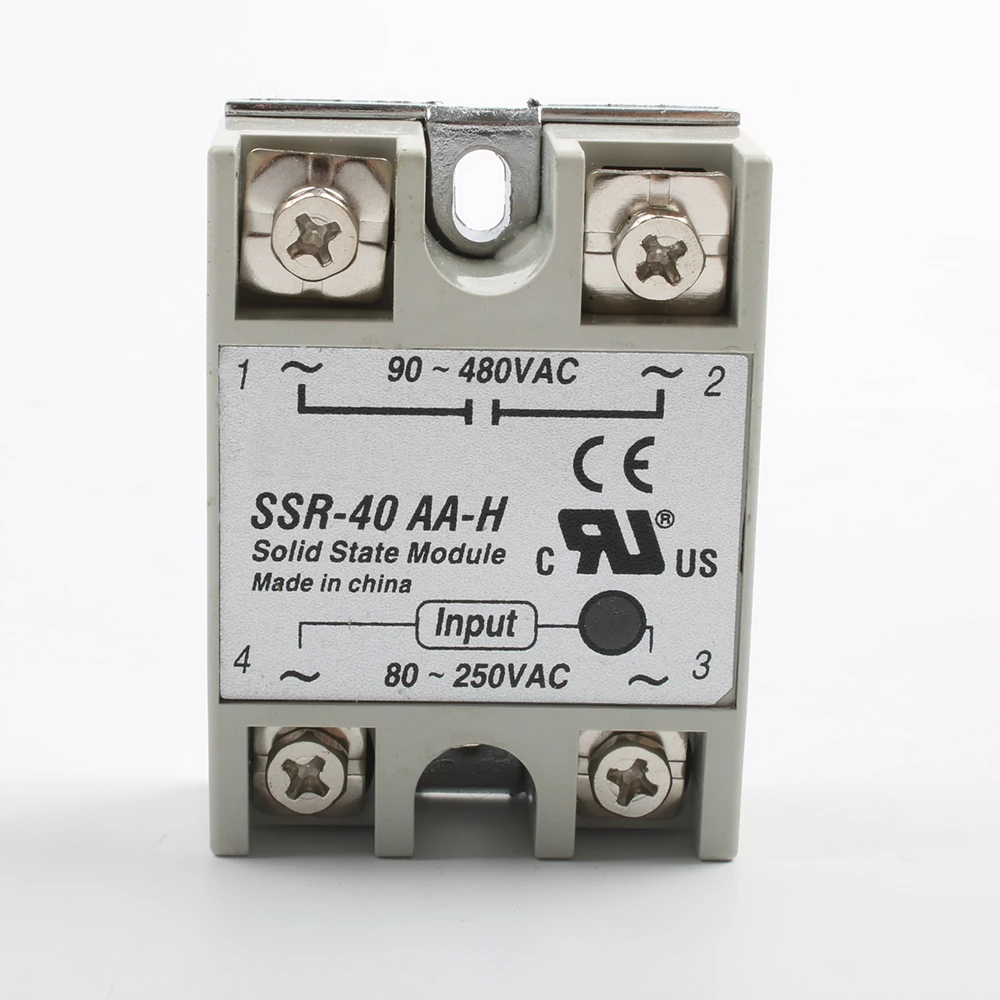 Твердотельное реле DMWD SSR-40AA-H 40A фактически 80-250V AC до 90-480V SSR 40AA H регулятор