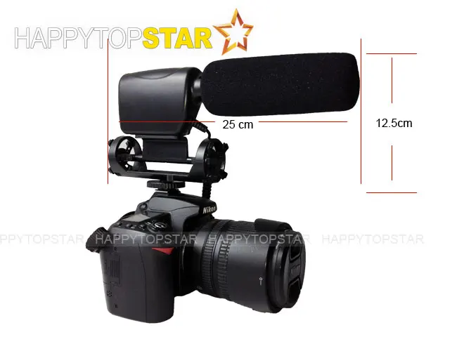 Профессиональный стерео направленный микрофон NA Q7 Shotgun DV для Canon 6D2 6D 5D4 80D 5D Mark II III