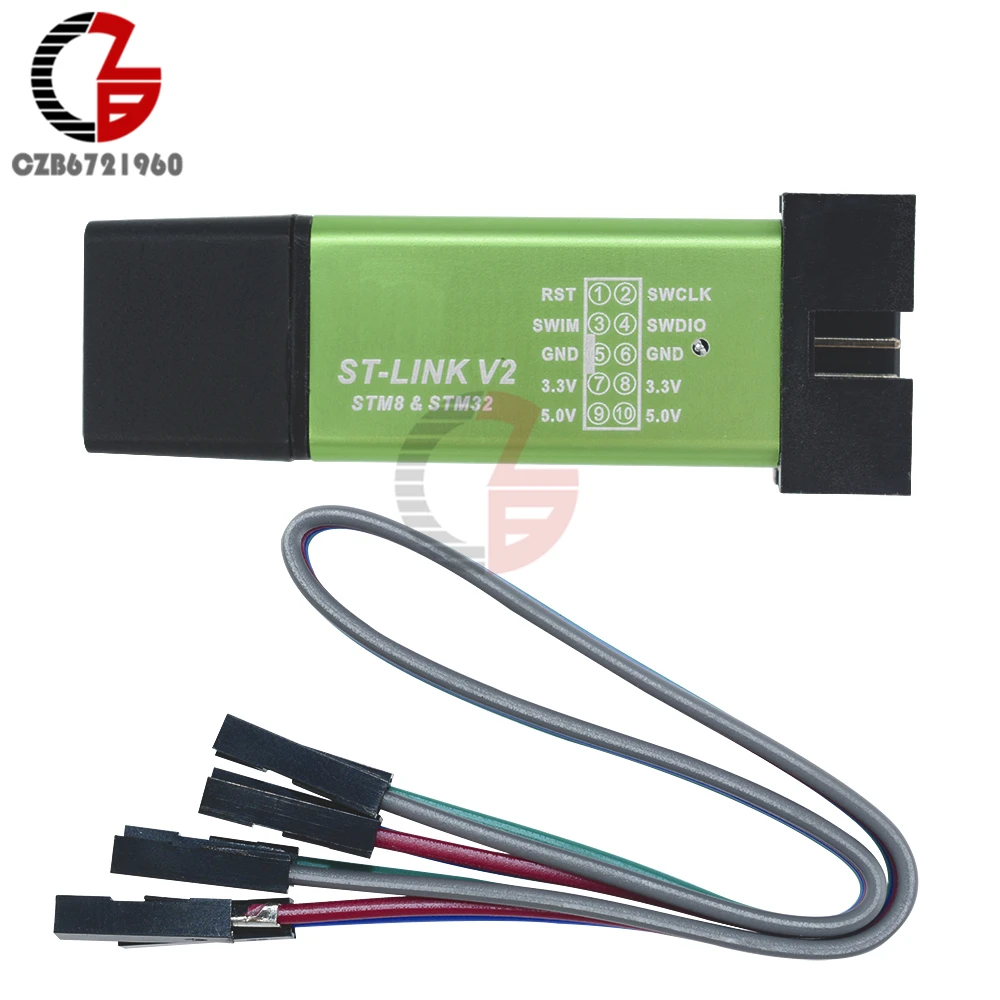 Программатор ST LINK Stlink ST-Link V2 Mini STM8 STM32 программатор загрузки программирование с