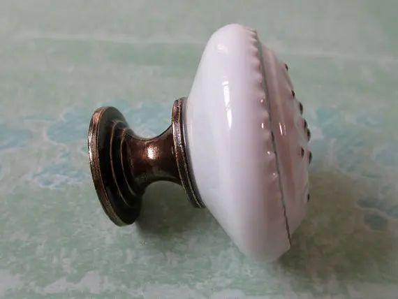 Белая ручка комода/круглые ручки для ящиков керамический кухонный шкаф Античная