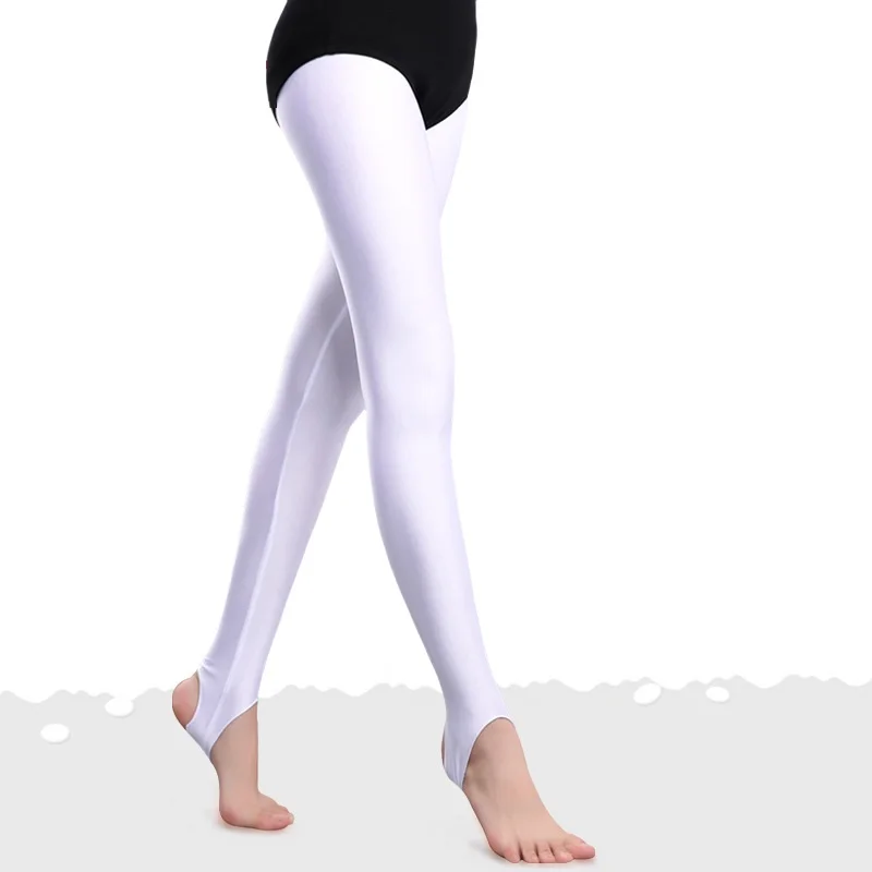 

Girls Ballet Dancing Socks Children's Dance Suit Children's Fitness Pedal Trample Feet Pants Girl Silky White Socks D0764