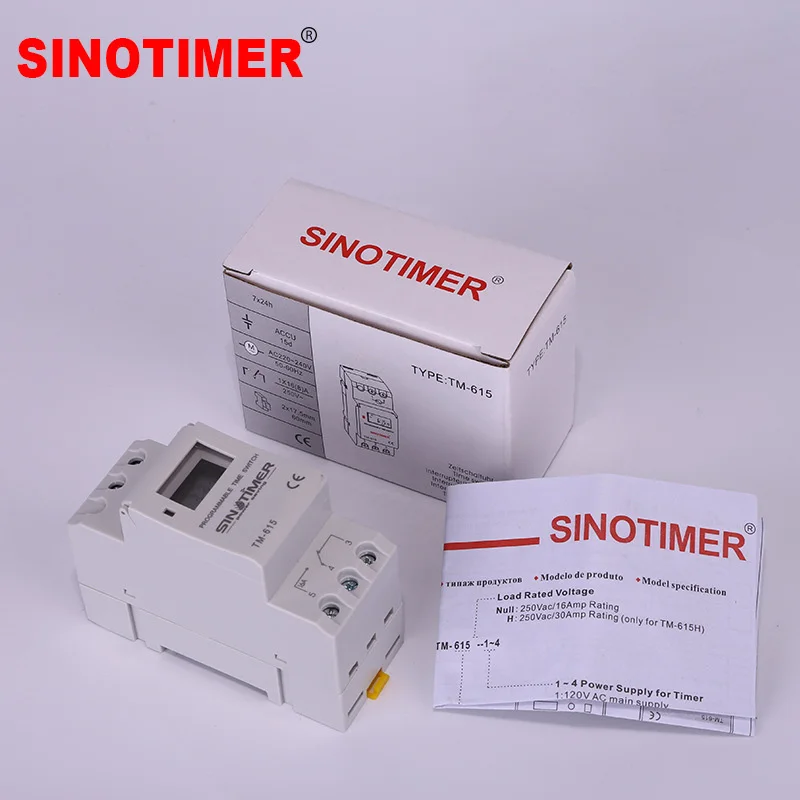 Sinotimer 30A с высокой нагрузкой 220 в 7 дней цифровой программируемый таймер реле времени для включения/выключения в заданное время