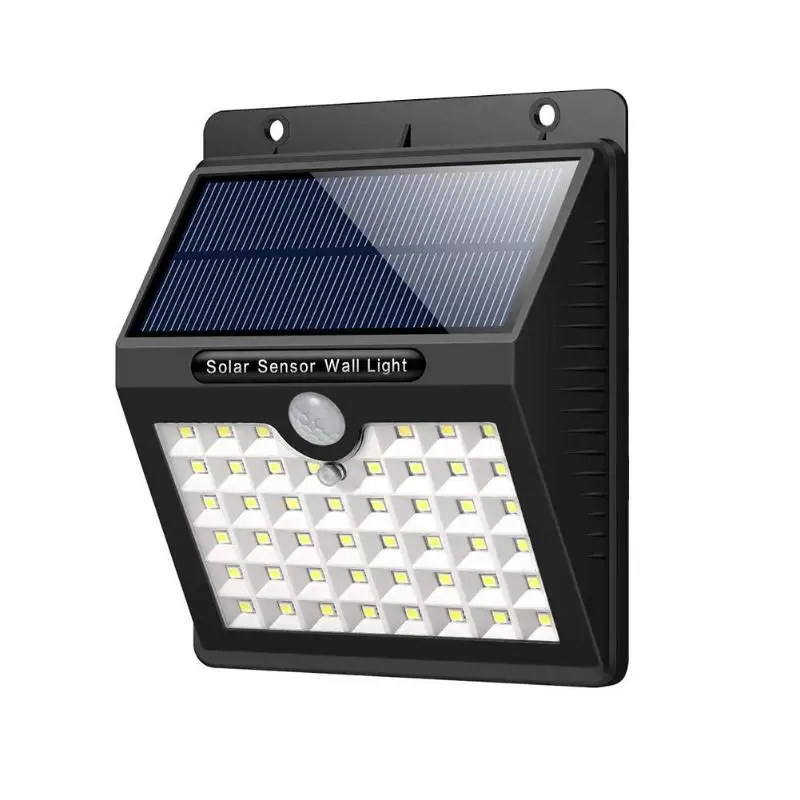 1pcs 46 LED 46/60 светодиодов на открытом воздухе Водонепроницаемый солнечный светильник двор движения PIR Сенсор безопасности лампа Водонепроницаемый энергосберегающий напольный уличный Двор Путь - Испускаемый цвет: 1pcs 46 LED