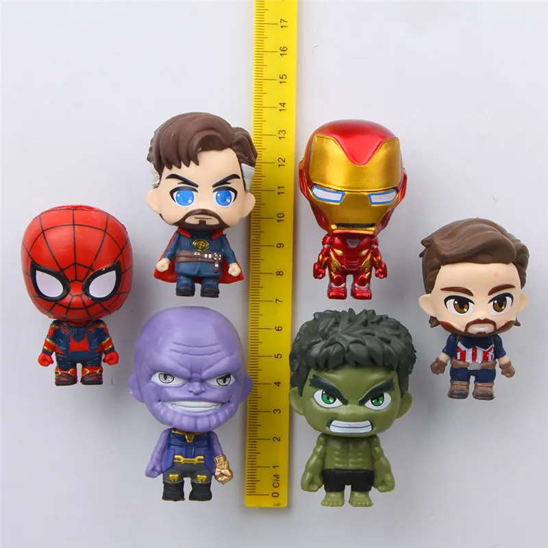 6 шт./лот marvel legends Аниме фигурки магниты на холодильник отличное качество