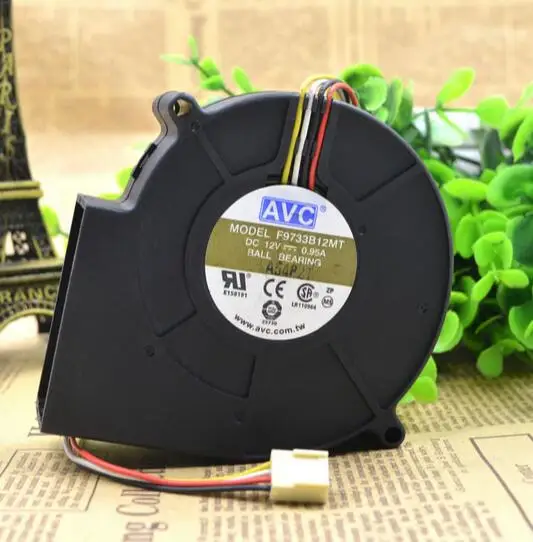Вентилятор AVC 9733 F9733B12MT 9 см 12 В 100 А 4 проводной вентилятор с противоположным