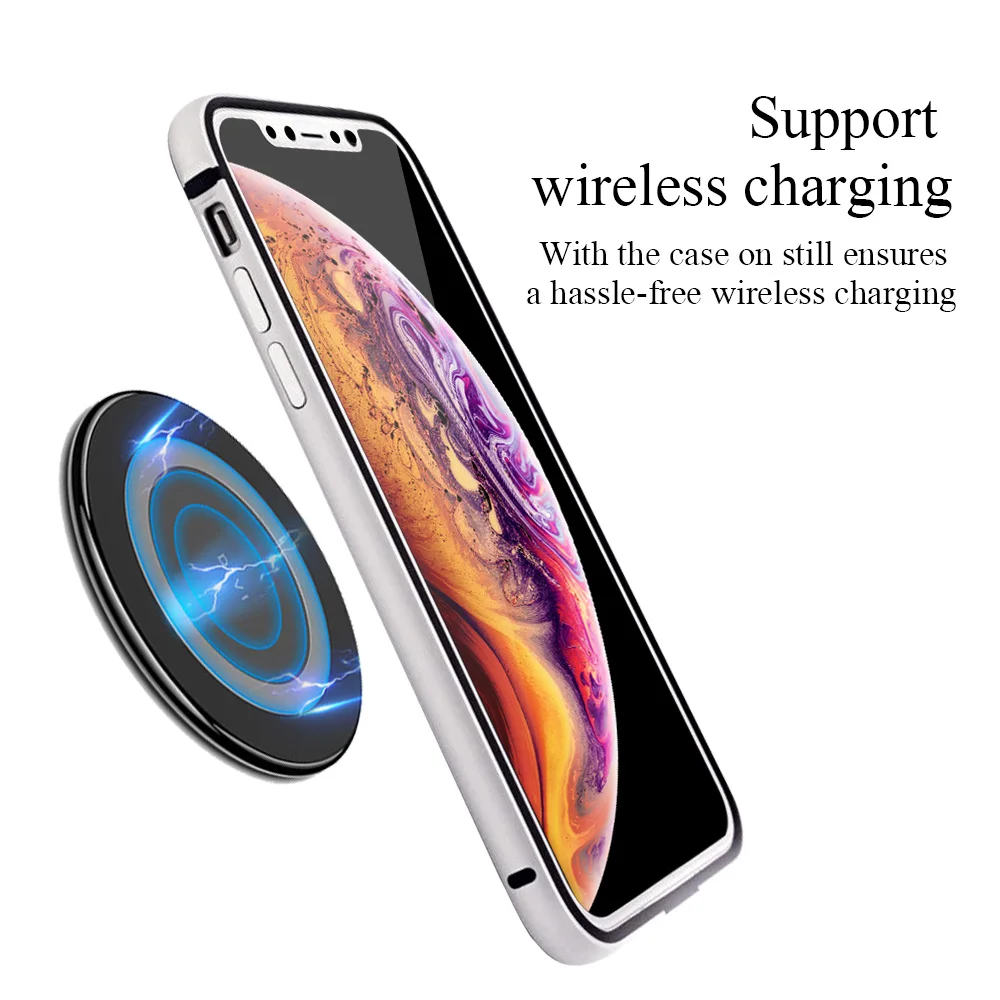 Чехол бампер Portefeuille для iPhone XS Max роскошный блестящий силиконовый металлический