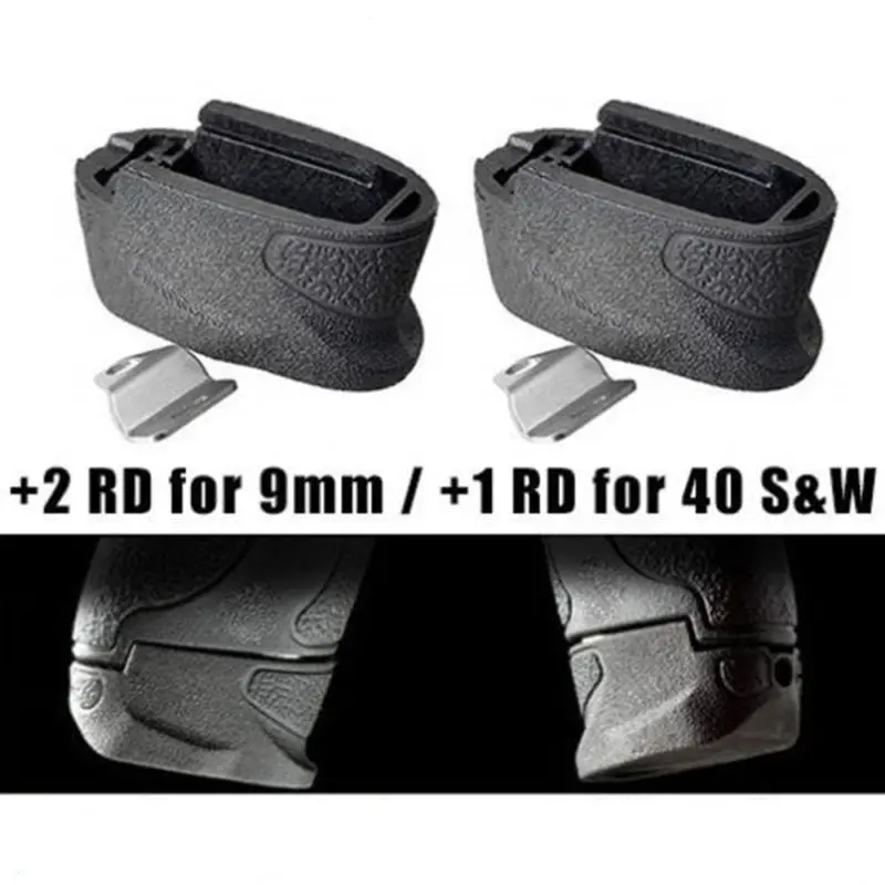 Расширенный журнал плюс удлинительная пластина + 2 круглых для 40 S & W M P SHIELD 9 мм