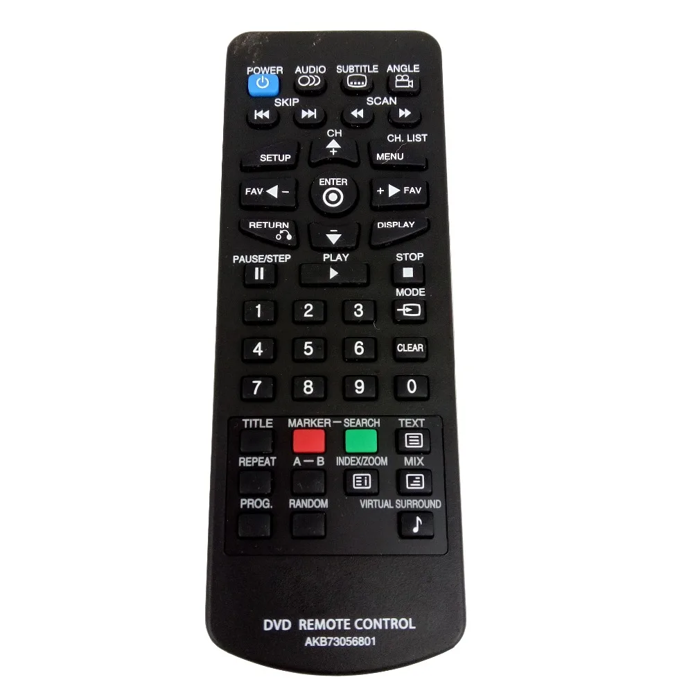 Б/у оригинальный AKB73056801 для LG DVD пульт дистанционного управления DP571T P|remote control for