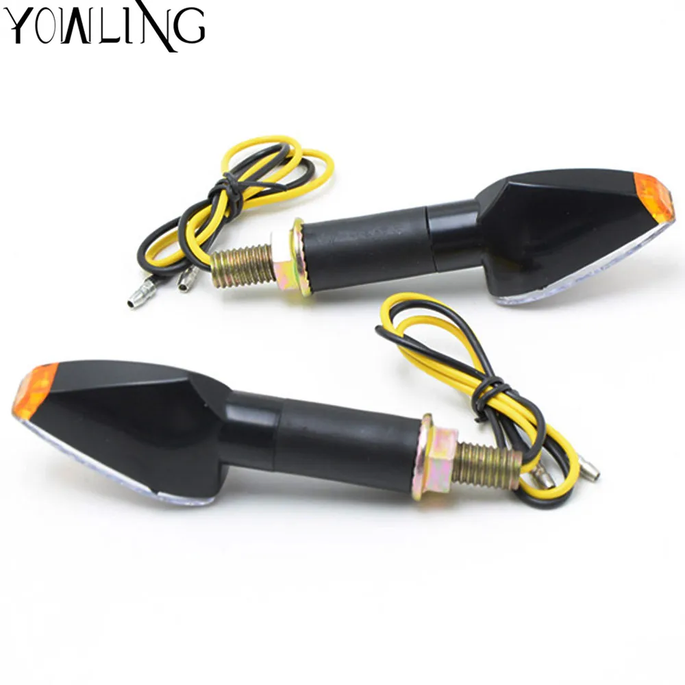 

Motorbike Turn Indicators Lamps Blinker Amber For Honda Big Sheep FJS400 FJS600 HORNET LED Motorcycle Turn Signal Lights