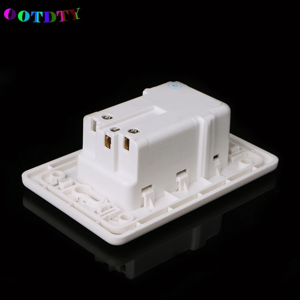 OOTDTY 15A настенная двойная стандартная розетка адаптер с двумя портами USB зарядное