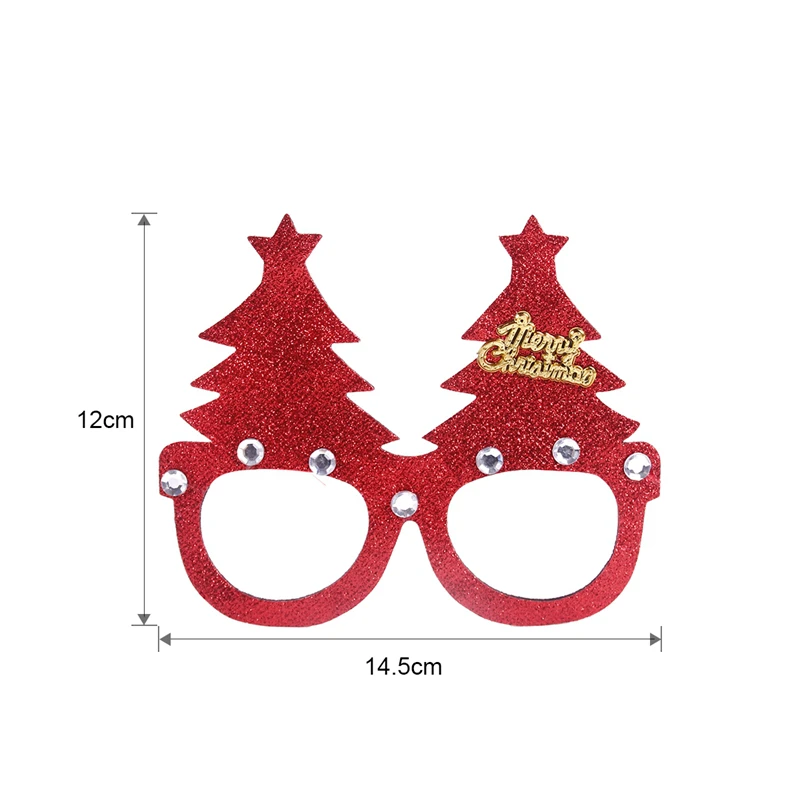 Рождественские украшения для дома Подарки рождественские подарки Natale Noel Рождество очки Рождественский Декор с утолщённой меховой опушкой, год