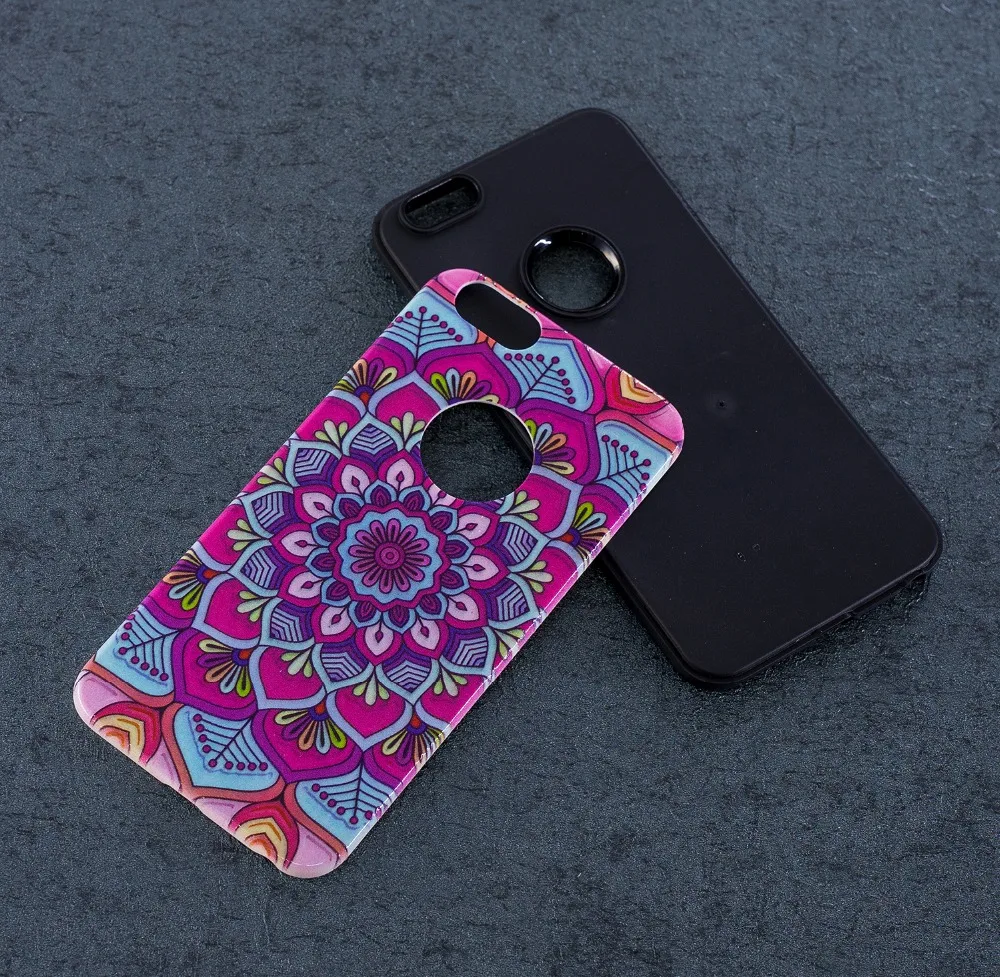 Для iPhone X 7 8 6 S плюс 5 5S 3D Fundas чехол для телефона рельеф Мягкие TPU Жесткий ПК 2 В 1