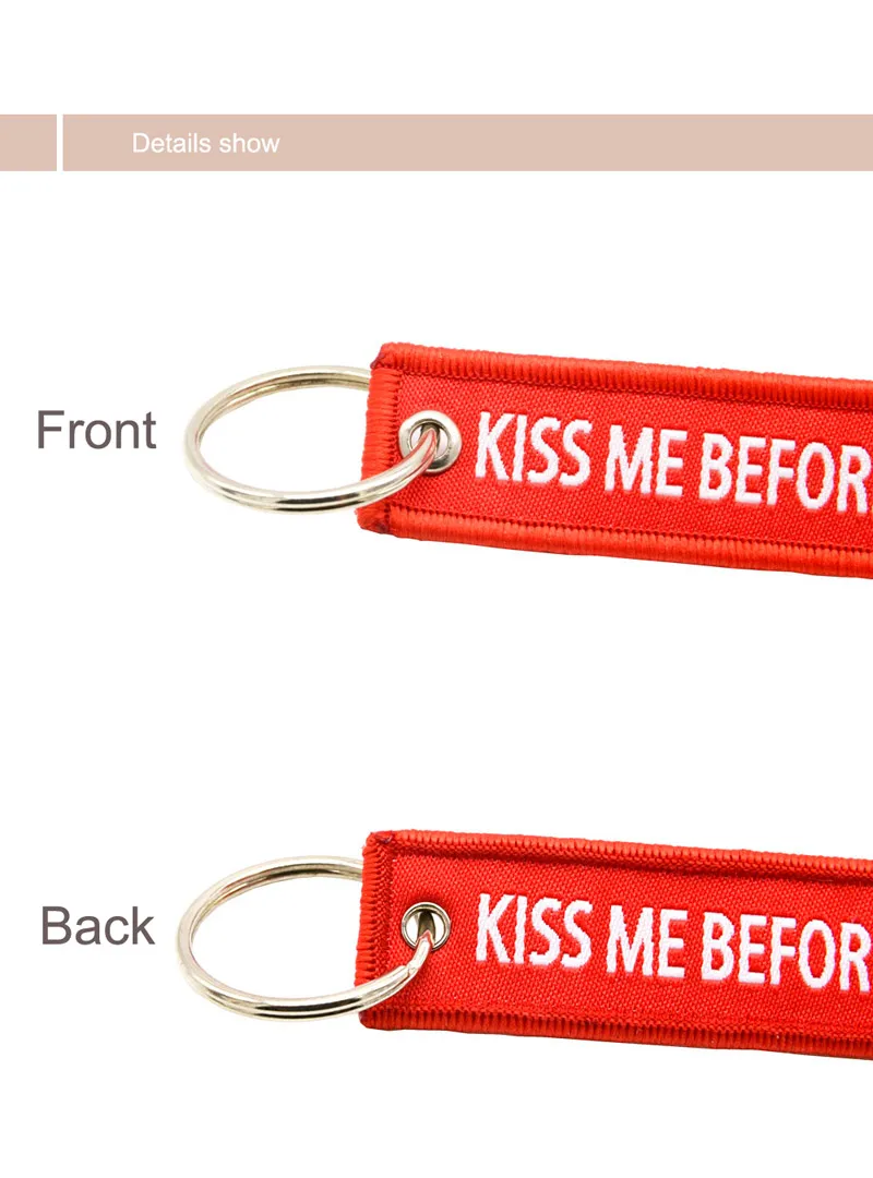 Kiss Me перед полетом брелок 5 шт./партия 7,7*2 см летная команда капитан цепочка для ключей с брелоком авиационные подарки