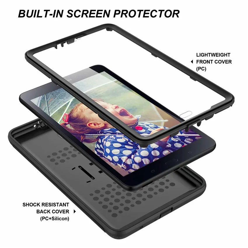 Подставка для SM-T385 чехол для samsung Galaxy Tab A 8,0 T380 T385 8 дюймов планшет сверхпрочный противоударный мягкий силиконовый чехол
