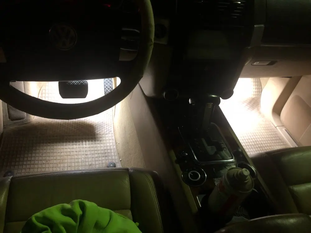 2 шт. без ошибок 12 В светодиодный подсветка двери футвелл багажник canbus для Volkswagen VW