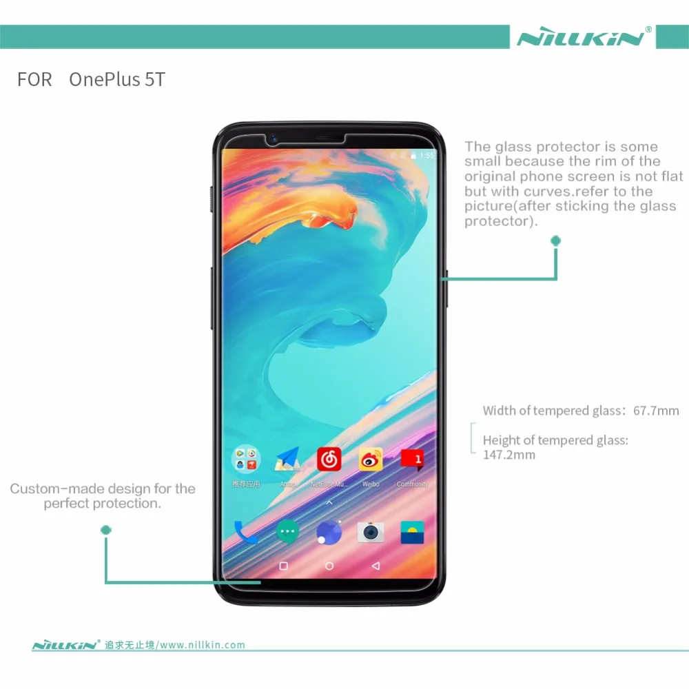Защитное стекло NILLKIN Amazing H / + PRO закаленное для Oneplus 5t пленка A5010|tempered glass nillkin|nillkin
