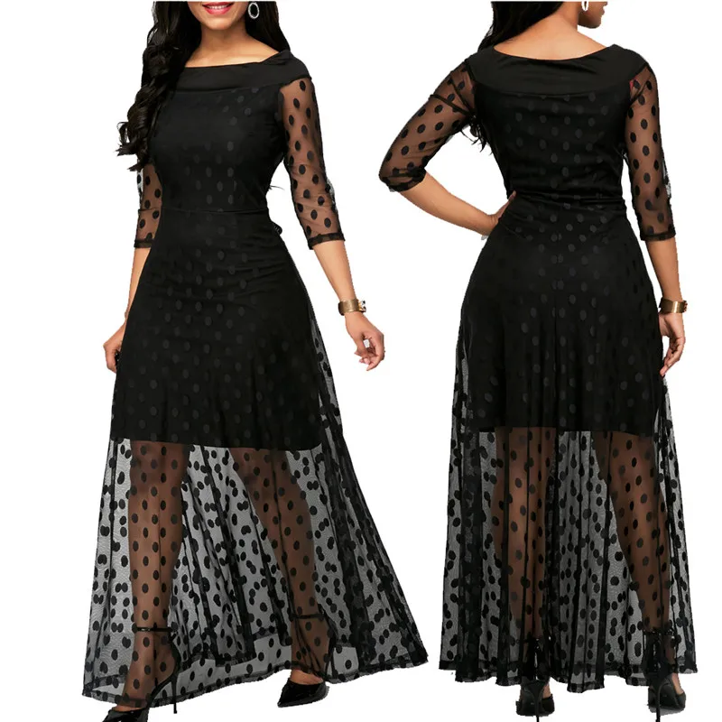 Женское длинное платье Макси Boho пляжный сарафан для вечеринки Клубное бальное