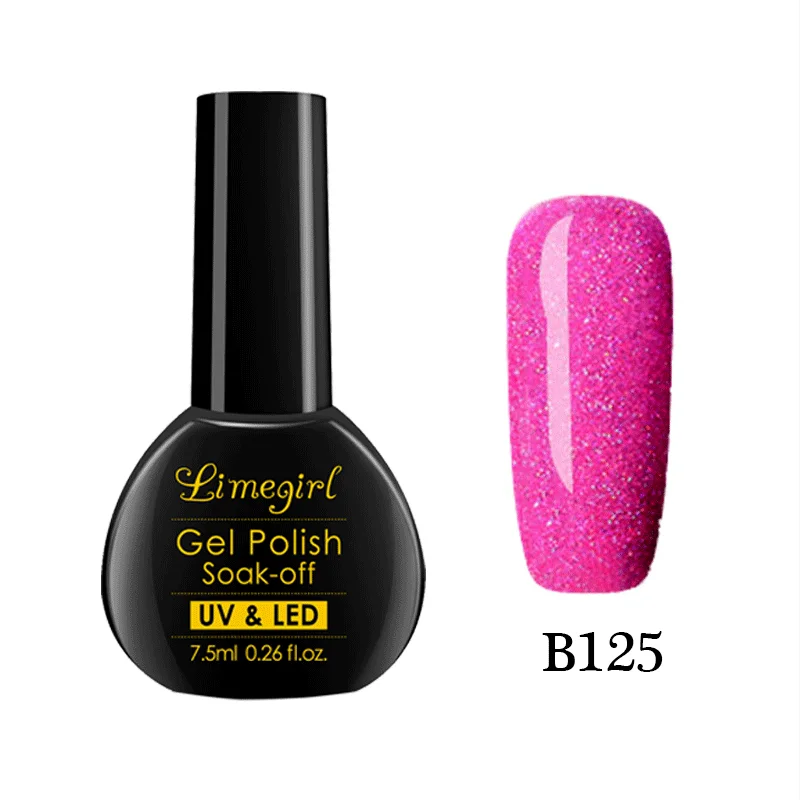 B125 Lucky Shimmer неоновый Гель-лак для ногтей 7,5 мл Хамелеон голографический Блеск УФ-Гель-лак Полупостоянный Радужный УФ-гель - Цвет: B125