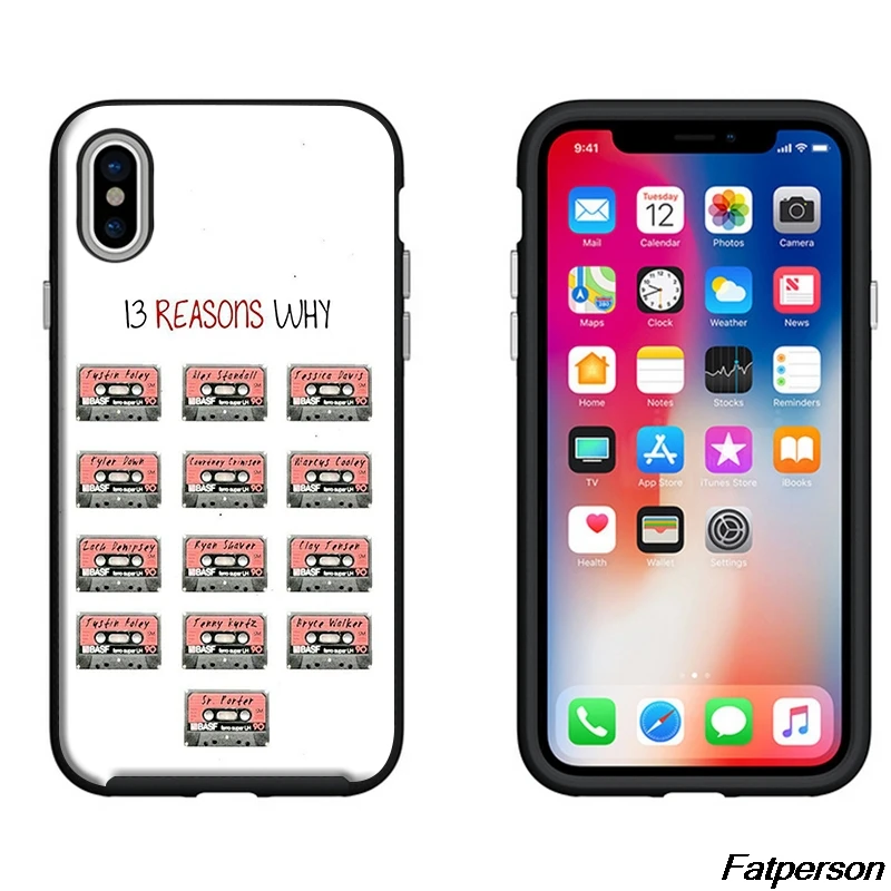 13 причин почему черный мягкий силиконовый чехол для телефона из ТПУ Apple iPhone 8 8plus X 7