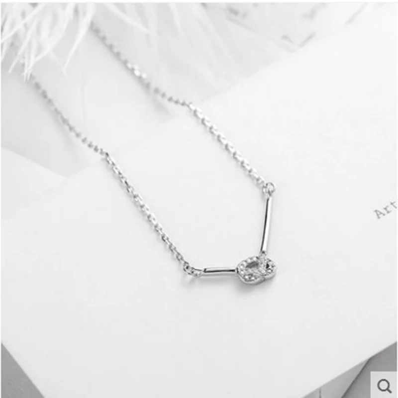 XIYANIKE Love knot эффектное ожерелье из стерлингового серебра 925 пробы ключицы цепи
