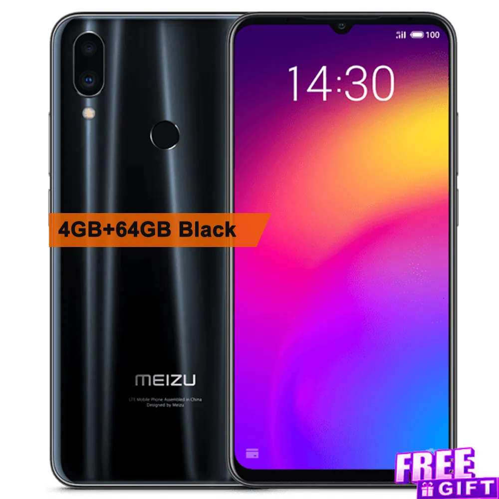 4GB 64GB Black Meizu Note 9, мобильный телефон, 48MP+ 20MP камера, 4000 мАч, аккумулятор, 6,2 дюймов, 4 Гб ОЗУ, 64 Гб ПЗУ, Snapdragon 675, отпечаток пальца, мобильный телефон - Цвет: 4GB 64GB Black