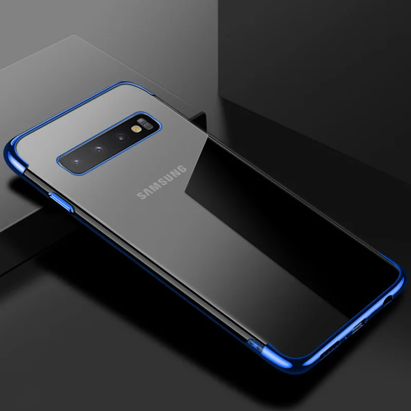 Роскошный прозрачный мягкий чехол для Samsung Galaxy S6 S7 Edge S8 S9 S10 Plus e lite Note 9 A6 A8 J4 J6 J8 2018