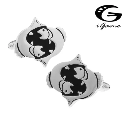 

iGame Pisces Cuff Links Hotsale Constellation Design Free Shipping