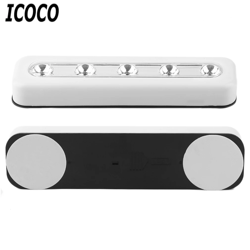 Новый настенный светильник ICOCO супер яркий беспроводной 5 светодиодов шкаф селфи