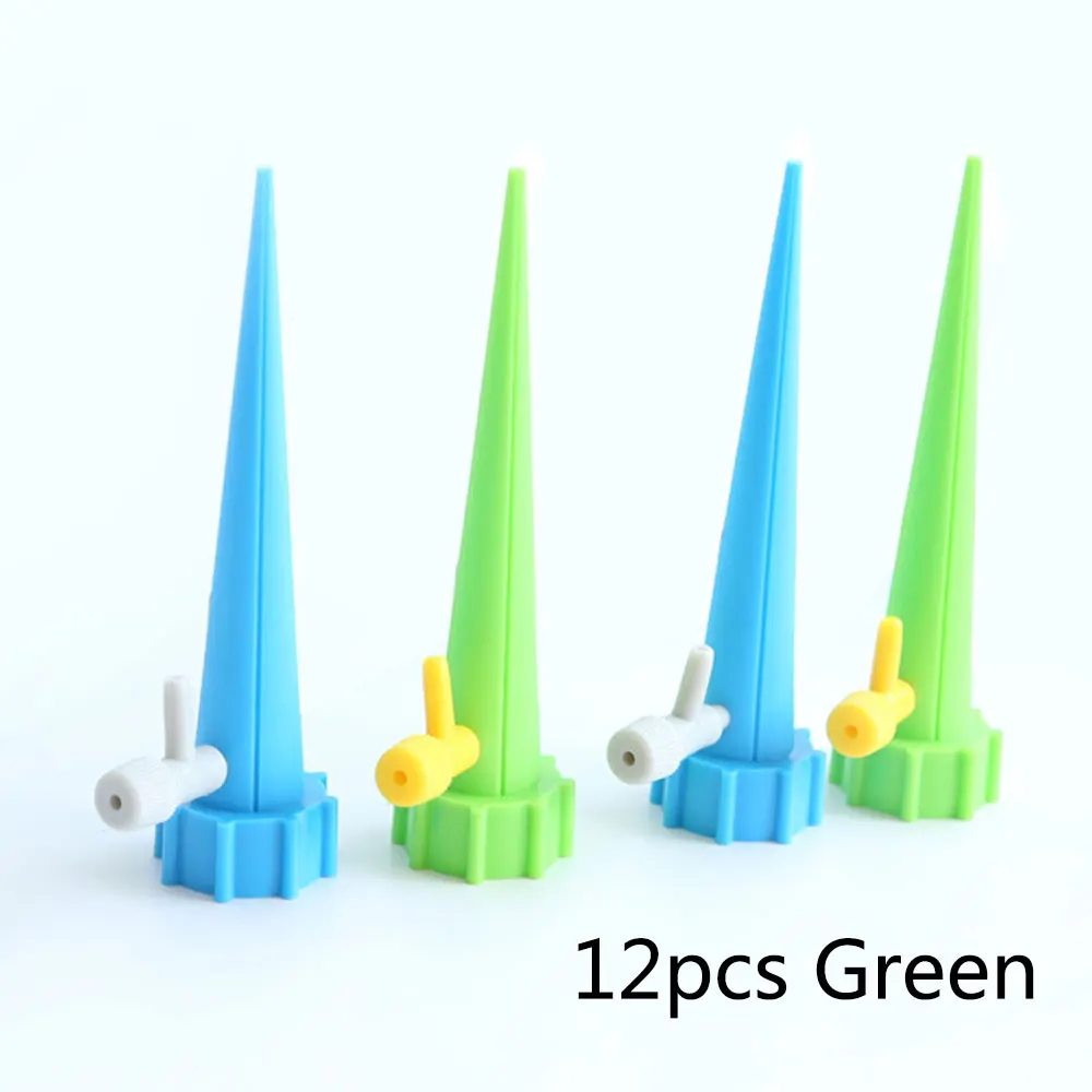 adjust green 12pcs 12 шт./компл. сад конус ленивый полива Спайк завод Цветок поилки для полива и орошения Системы практичный полива разбрызгиватели Прямая поставка - Цвет: adjust green 12pcs