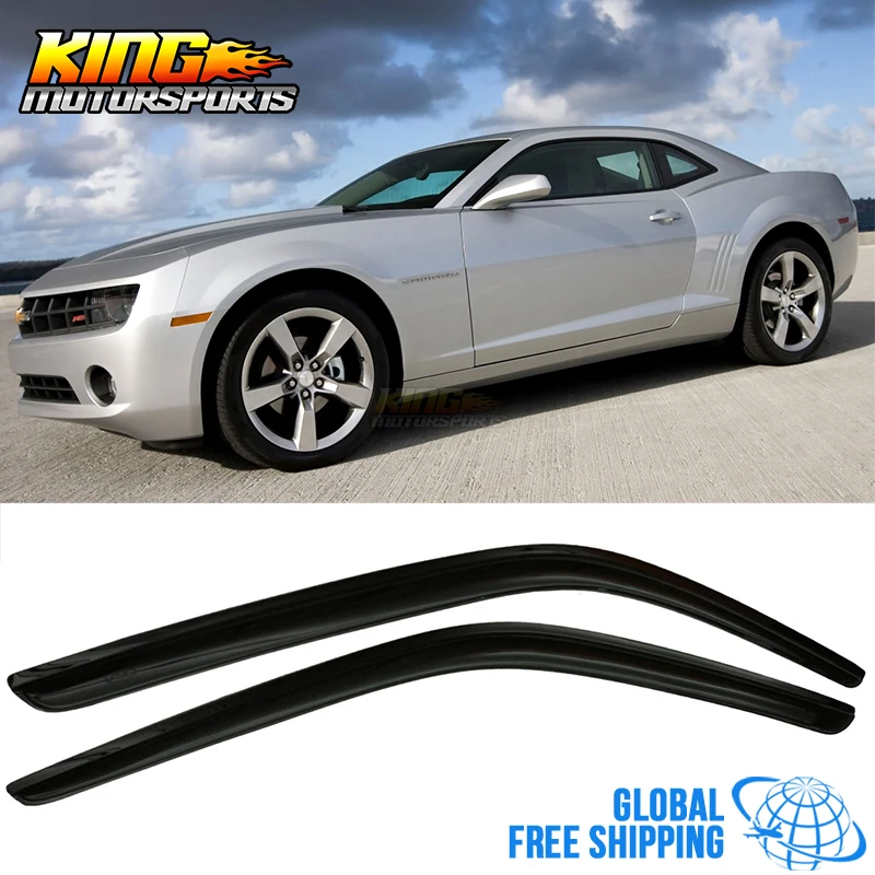 Акриловые оконные козырьки Chevy Camaro подходят для 10-17 дымчатые/затемненные 2 шт. в