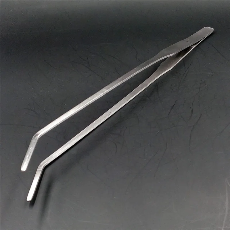 2 шт./лот аквариумные рыбки из нержавеющей стали Изогнутые и прямые пинцеты для