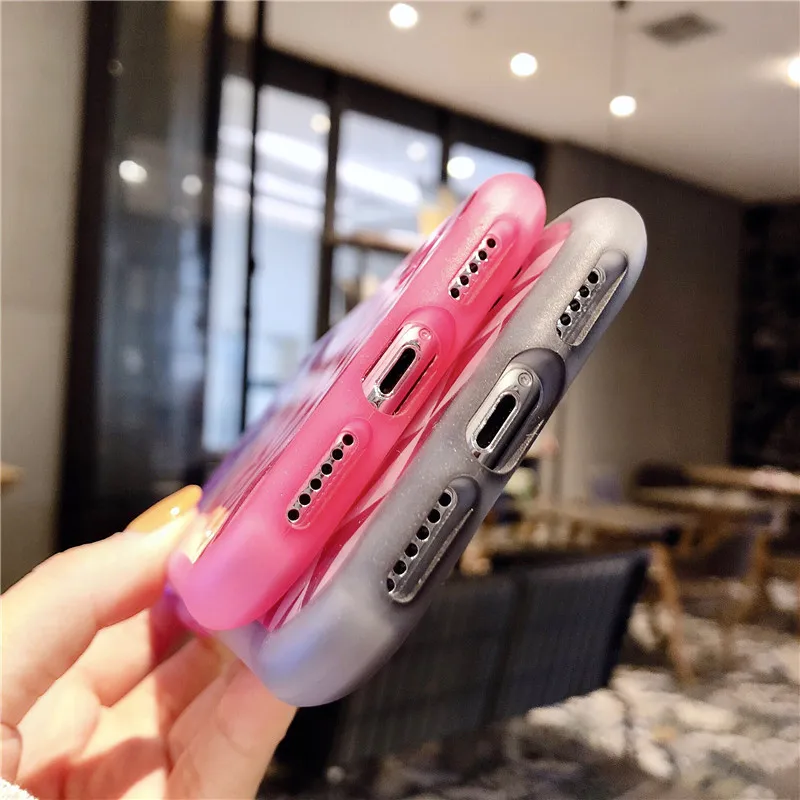 Прозрачный мягкий чехол из ТПУ с 3D бриллиантами для iPhone 7 8 Plus силиконовый защитой