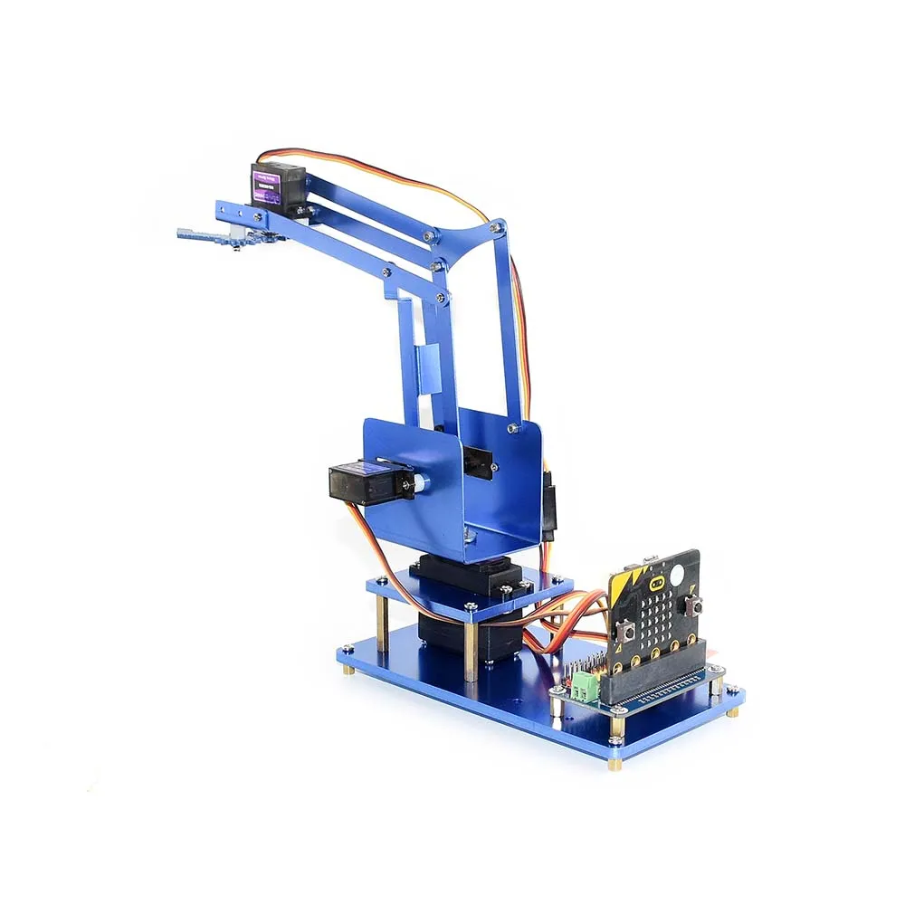 Waveshare 4-DOF Metal Robot Arm Kit for Micro:bit Bluetooth Remote Control Includes Servo Driver | Компьютеры и офис