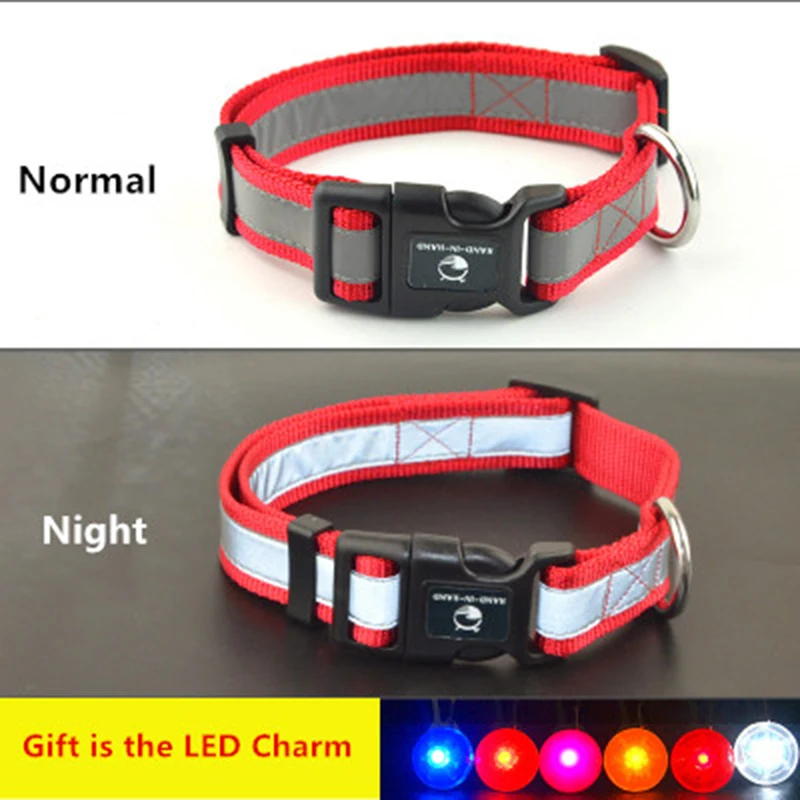 Нейлоновый ошейник для собак 2 0 см 5 3 цвета|dog collar reflective|nylon dog collarpuppy |