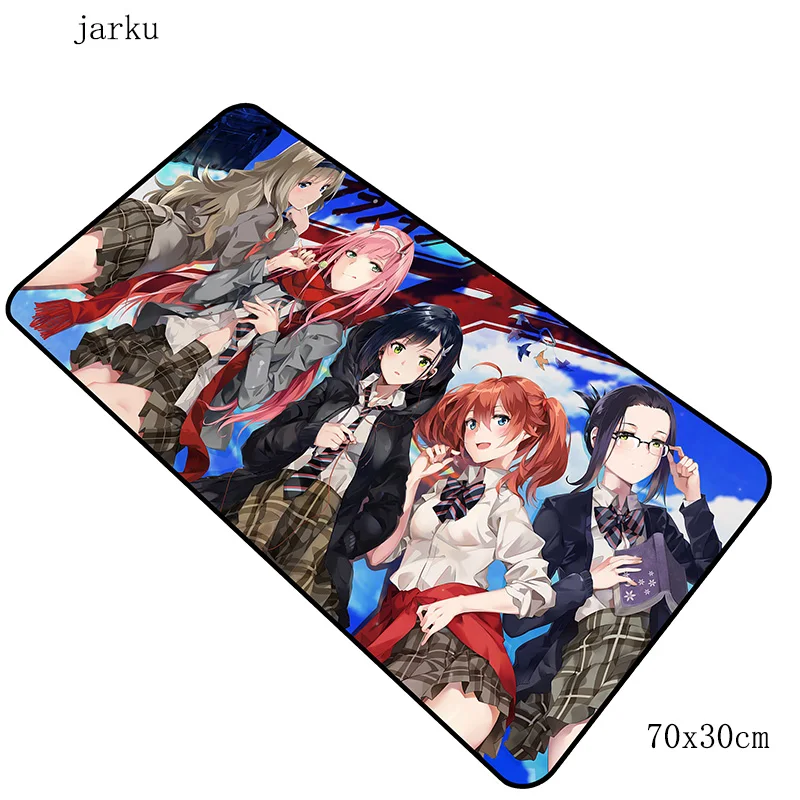 Коврик для мыши darling in the franxx, 700x300x2 мм, игровой коврик для мыши, подарок на Хэллоуин, офисный коврик для ноутбука, Настольный коврик, 3d коврик для игры, геймерские коврики