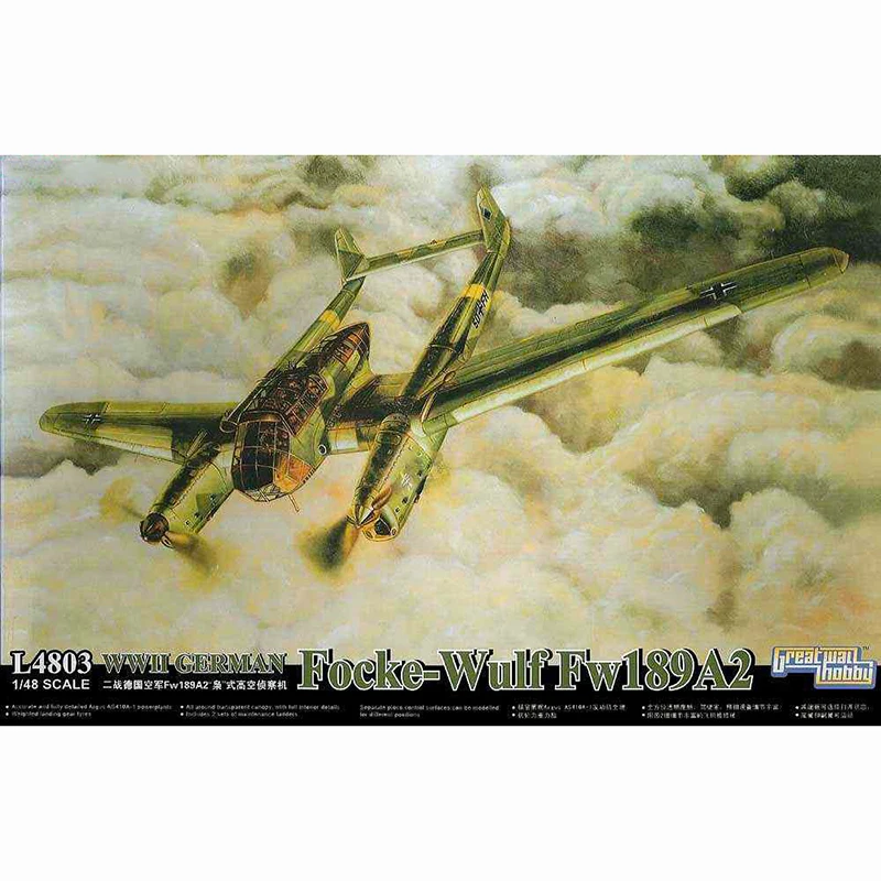 Модель hobby Focke Wulf Fw189A2 модель G.W.H L4803 WWII Германия 1/48|Наборы для сборки моделей| |