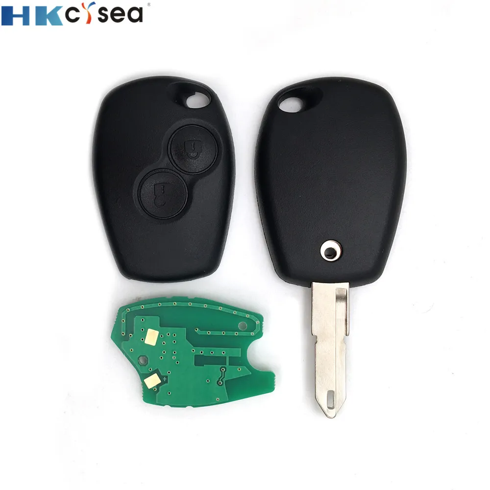 HKCYSEA 2 Button 433MHz Car Key Remote for Re-nault ID46 with PCF7947AT Chip | Автомобили и мотоциклы