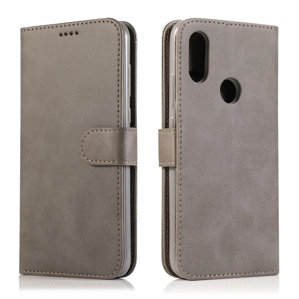 Чехол для Redmi Note 7 чехол Xiaomi 5 6 Pro телефона простой Магнитный Флип кейс кожаный