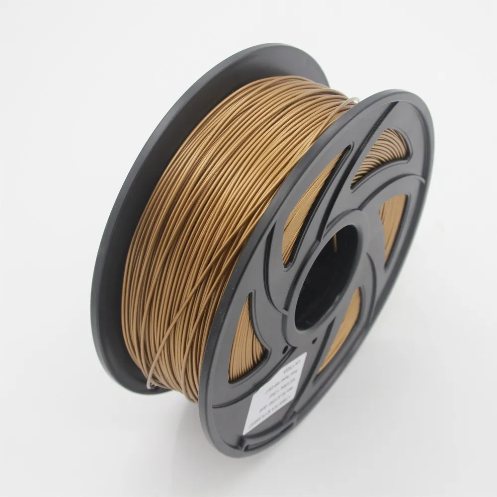 Gold 3d принтер 1 кг 1,75 мм PLA нити печатные материалы красочные для 3d принтер Экструдер ручка Радуга пластиковые аксессуары красный серый - Цвет: Gold