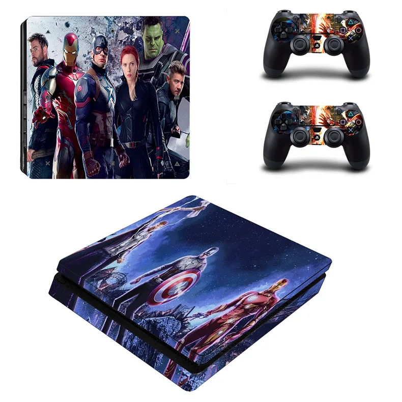 KYSP4S-1142 Мстители: Endgame PS4 Slim sticker s кожа для sony Playstation 4 Slim PS 4 Slim консоль и контроллер Skins Vinilo sticker - Цвет: KYSP4S-1142