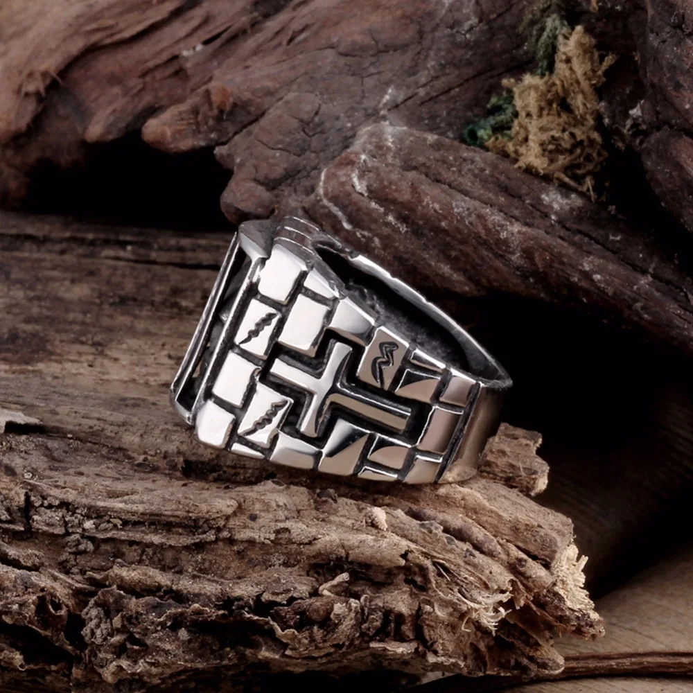 Череп за окна просмотра вы rv043 # Размер 8 11 316L стали классические кольца|classic ring|ring