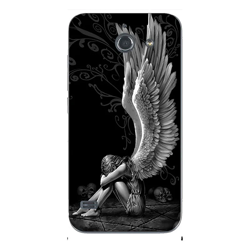 ZX55 Чехол для телефона, чехол для huawei Ascend Y550 Y 550 L01, Y550-L01 корпус телефона с рисунком, окрашенный Мягкий ТПУ силиконовый чехол в виде цветка - Цвет: ZX55