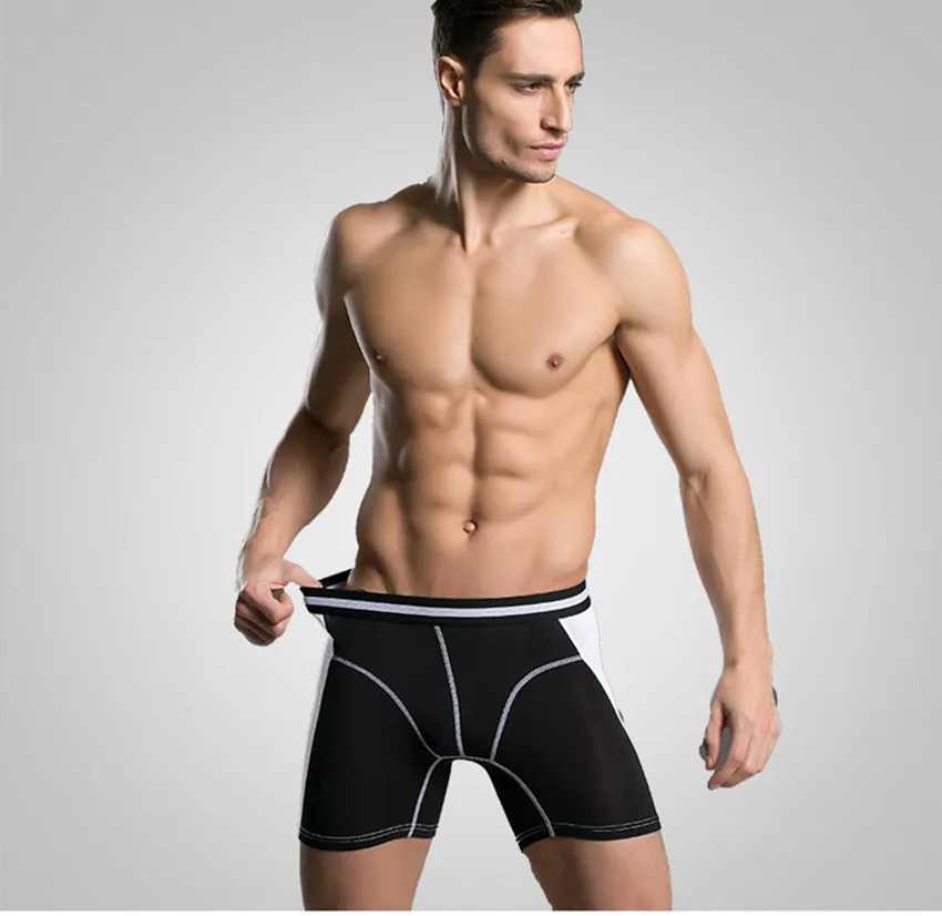 4 шт./лот мужское нижнее белье Длинные боксеры мужские трусы Calzoncillos Hommes Modal Hombre