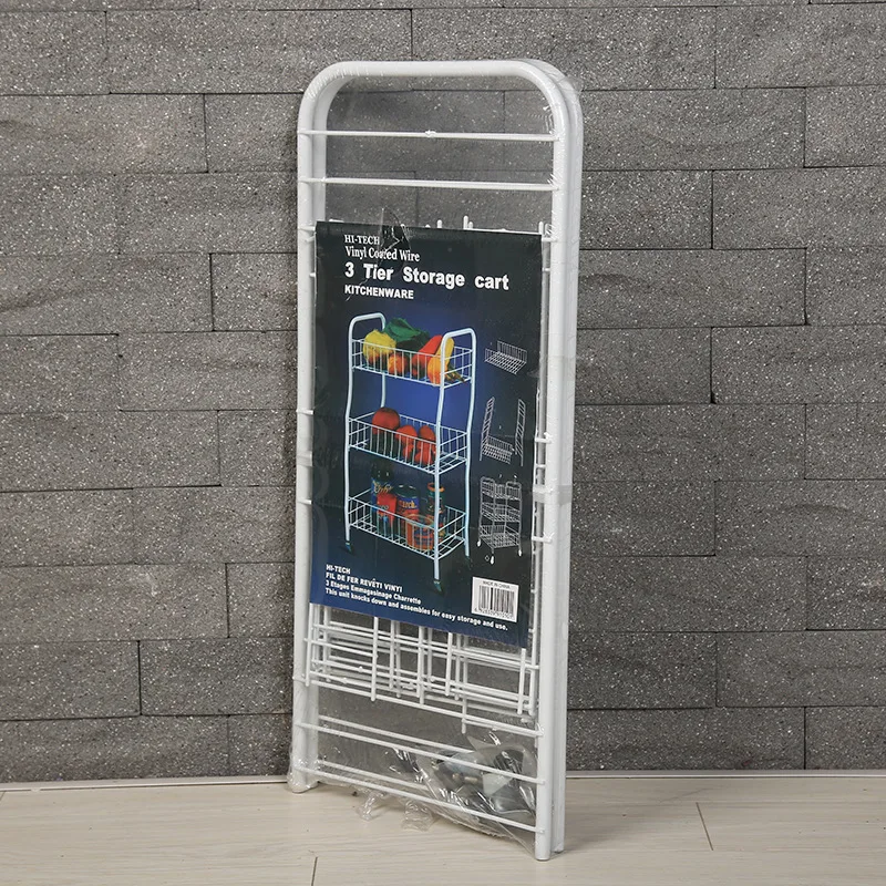 Новый креативный дом трехэтажная тележка складной мобильный Clutter хранение
