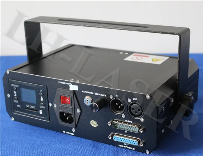 DMX 512 + ILDA SD карта 150 МВт один зеленый лазерный проектор для Рождество и на открытом