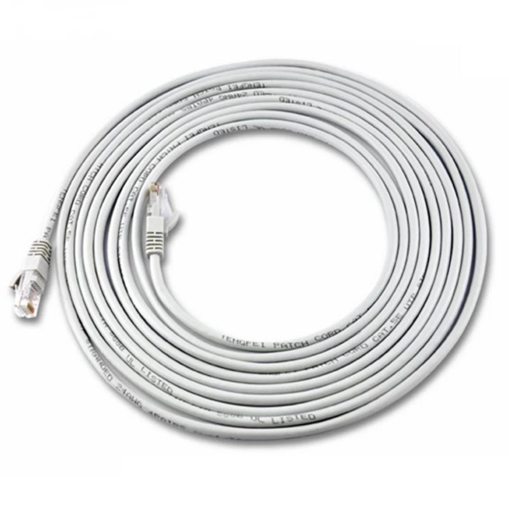 30 м CAT5 сети Ethernet LAN кабель серый UTP патч маршрутизатор Одежда высшего Качества