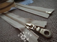 ykk5 metal gold copper single open zipper 50 100cm yellow down garment cardigan