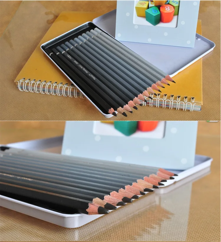 

Artist Quality 2H-12B 12pcs Graphite Sketching Pencils Professional Drawing Tools Pencil Set for Art School Supplies