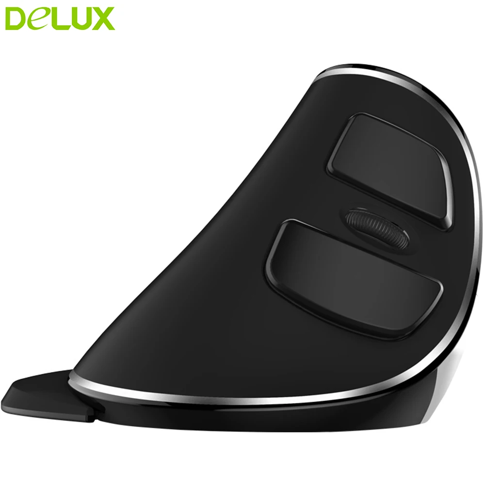 Delux M618 Plus чистая мышь Вертикальная эргономичная компьютерная Беспроводная 2 4 ghz USB